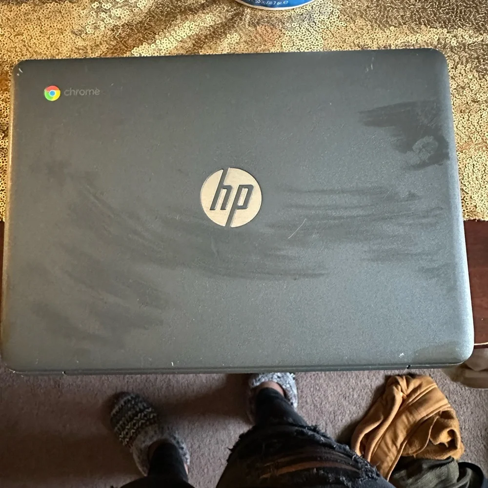 HP Chromebook with Black and Silver Finish